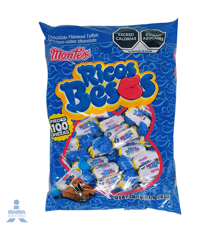 MONTES RICOS BESOS 100PCS