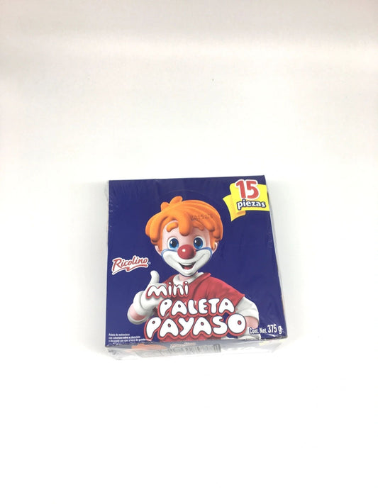 Ricolino Paleta Payaso Mini 15ct