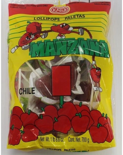 Kala Manzana Paleta Grande Con Chile 20ct