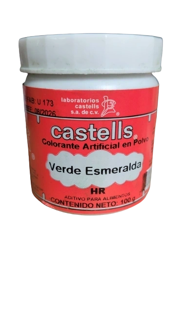 Castells Colorante Artificial en Verde Esmeralda 100g