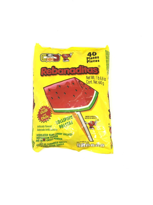 Candy Pop Rebanaditas With Chili 40 ct