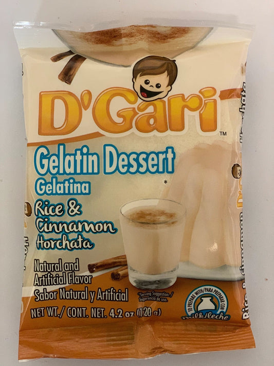 D'Gari Gelatina Horchata 4.2oz