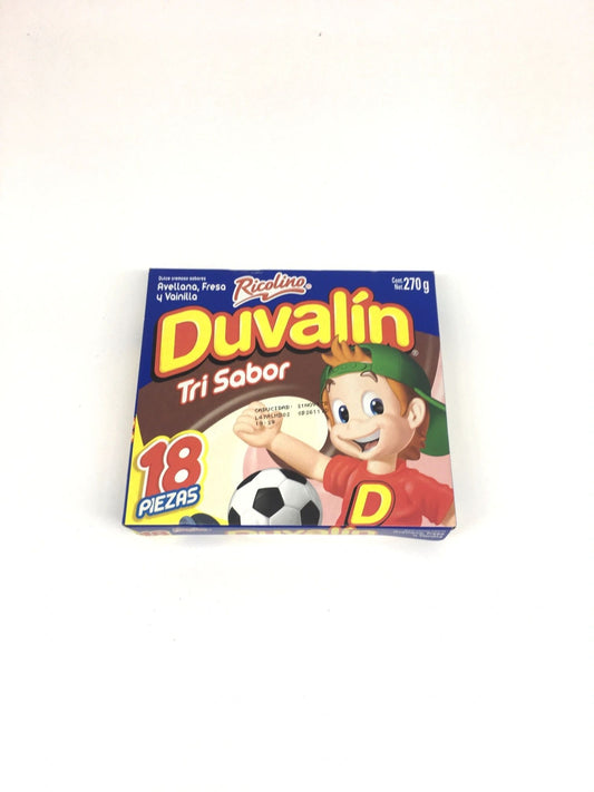 Ricolino Duvalin Strawberry/Hazelnut/Vanilla 18ct