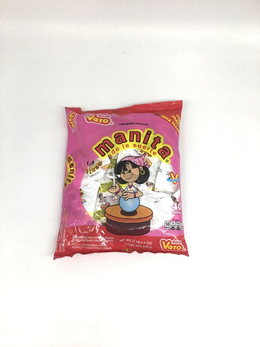 Vero Manita de La Suerte Paleta 40ct